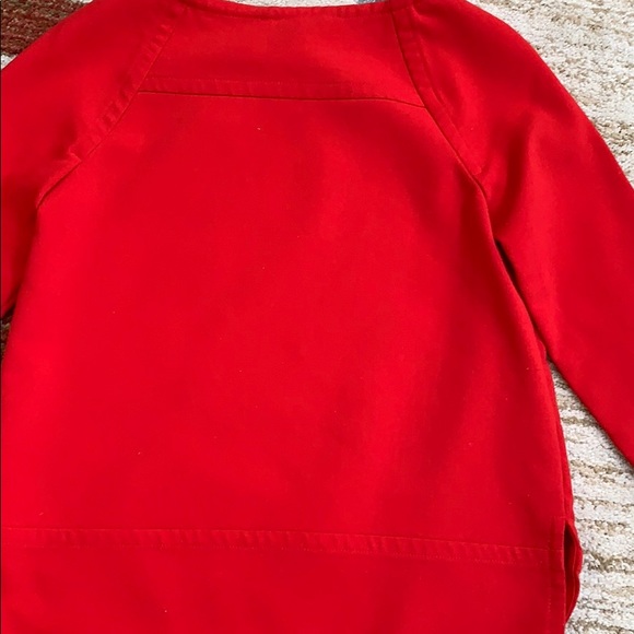 Banana Republic Red Long Sleeve Boat Neck Top - Picture 5 of 6